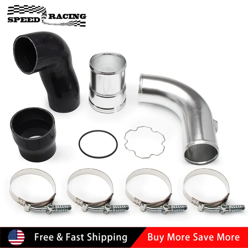 

Высококачественный полунабор из алюминиевого сплава, трубка интеркулера, детали воздухозаборников для Ford 2011-2016 6,7 л, серебристый, черный, красный, IP-1002