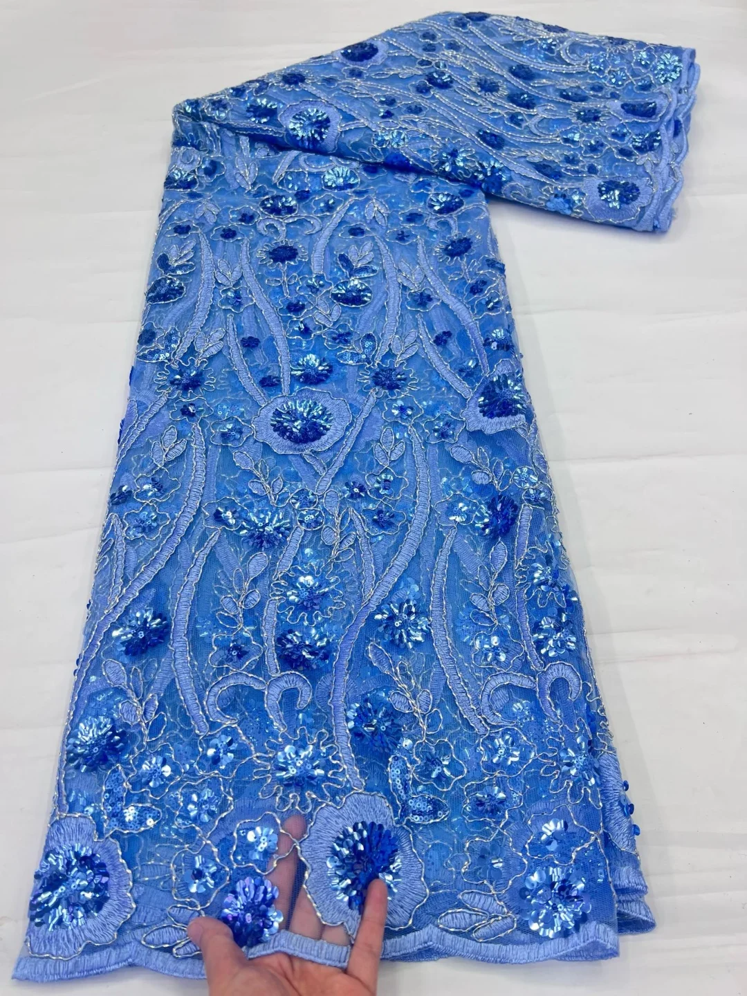 sky-blue-african-tulle-lace-fabric-2026-high-quality-french-nigerian-sequins-embroidered-lace-for-party-dress-sewing-5-yards