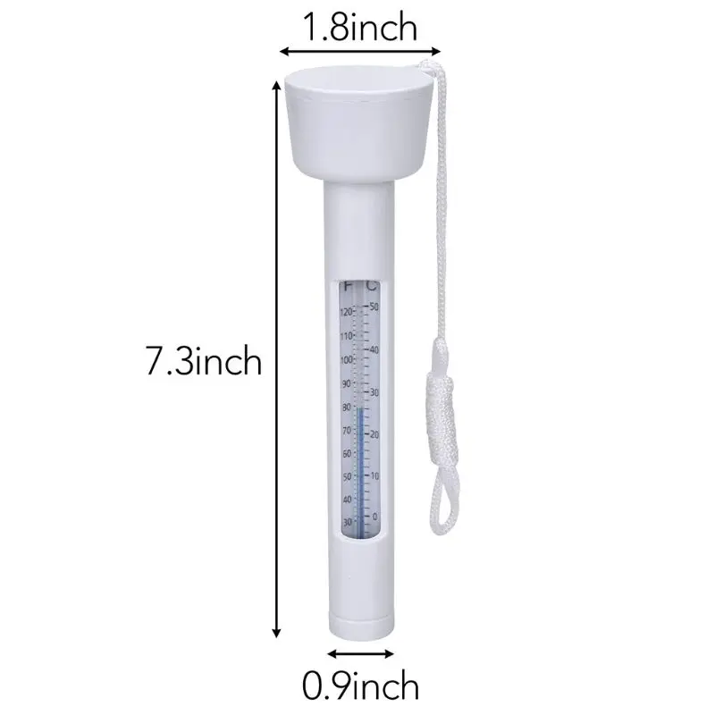 808F Large Floating Pool Thermometer Pro Water Thermometers for Outdoor Indoor Swimming Pools Spas Hot Tubs Fish Ponds