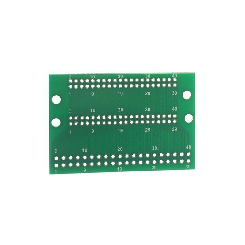 2Pcs 2x20P Conversion Plate 2.0-2.0-2.54MM Interrotating 40P Dual-row In-line Test Board PCB