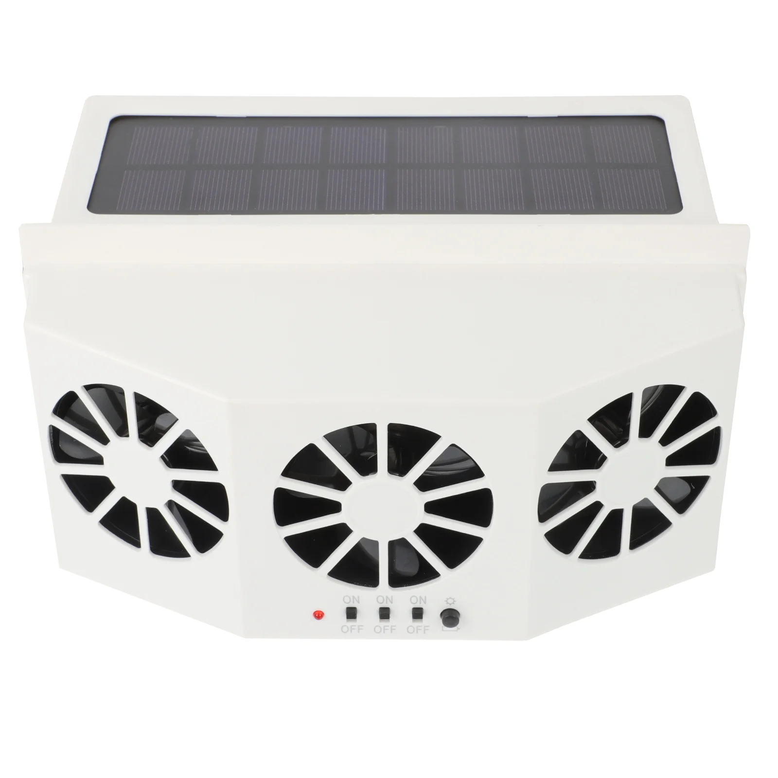 

Exhaust Fan Solar Powered Window Cooling Air Outlet White Car Fans Backseat Ventilation System Smoke Remover Freshener Anti