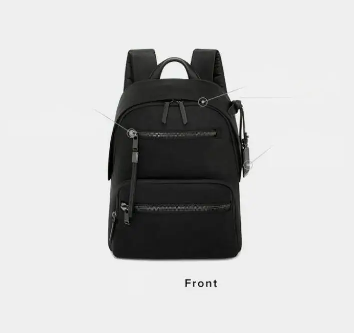 Mochila de nailon balístico para mujer: bolso informal ligero para ordenador portátil, mochila duradera y elegante 196603