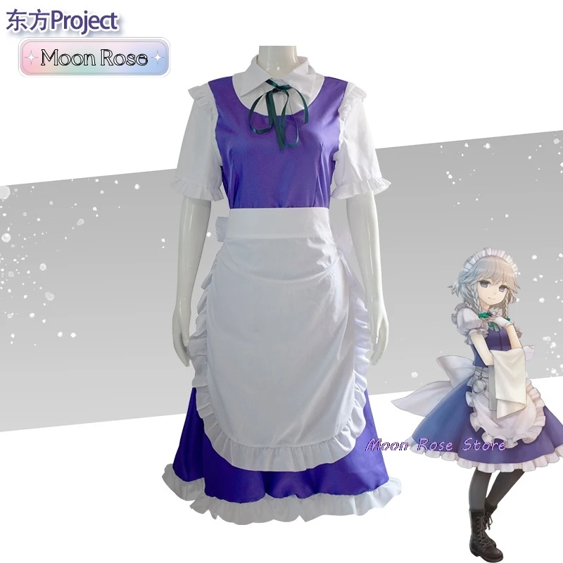 Touhou Project Costumes Izayoi Sakuya Women's Cosplay Maid Outfit Anime Cosplays Adult Costume Kid Woman Men's Custumes Figures