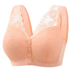 Breathable Lace Underwear for Ladies, Front-buckle, Comfortable, Ultra-thin, Seamless, Non-wired, Vest-Type, Bra Sexy