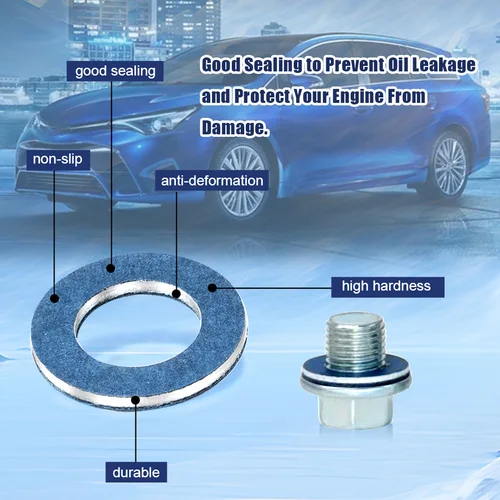 Imagen 2 del producto 12MM 90430-12031 90430 12031 juntas de tapón de drenaje de aceite de aluminio sellos de arandela para Toyota 4Runner Camry para Scion para Lexus GS