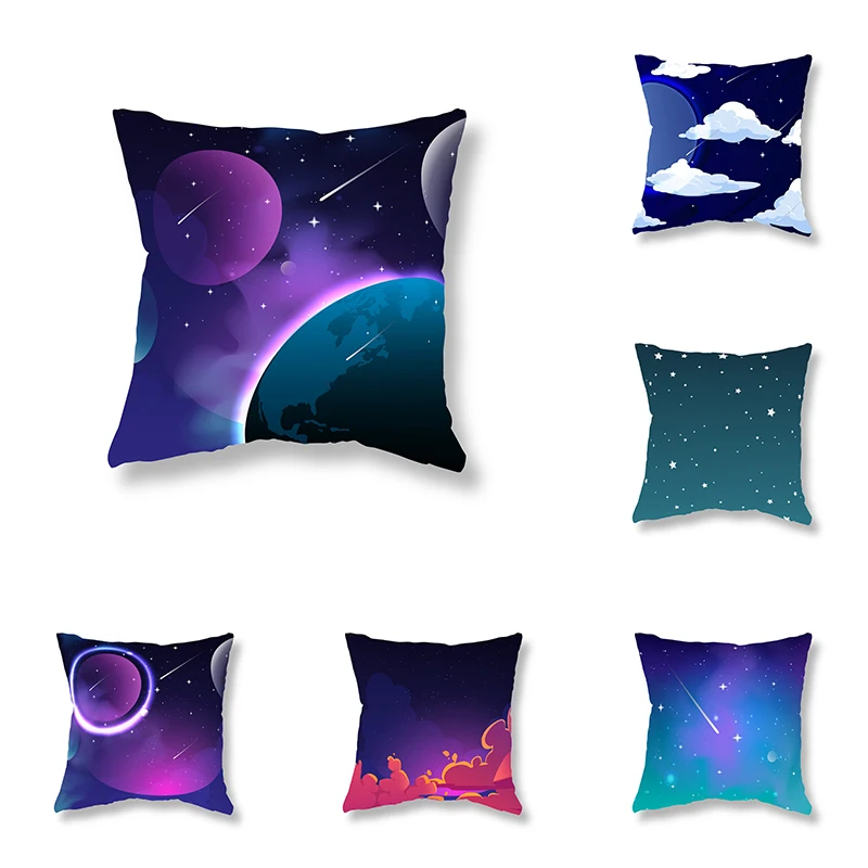 

Anime Planet Star Pillowcase Sofa Decoration Room Bedside Office Game Chair Cushion Cover Home 45x45cm