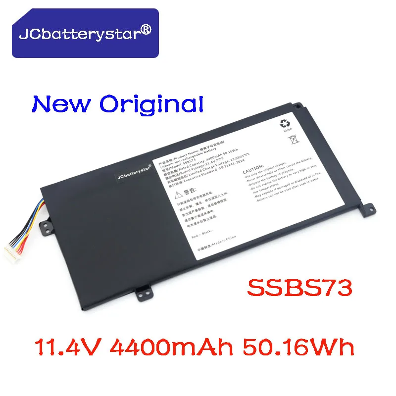 

Новый оригинальный аккумулятор для ноутбука JC SSBS73 для MECHREVO S3-01 S3 Pro S5R S3-02 S5R-5BB4U Series 11,4 V 4400mAh/50.16WH
