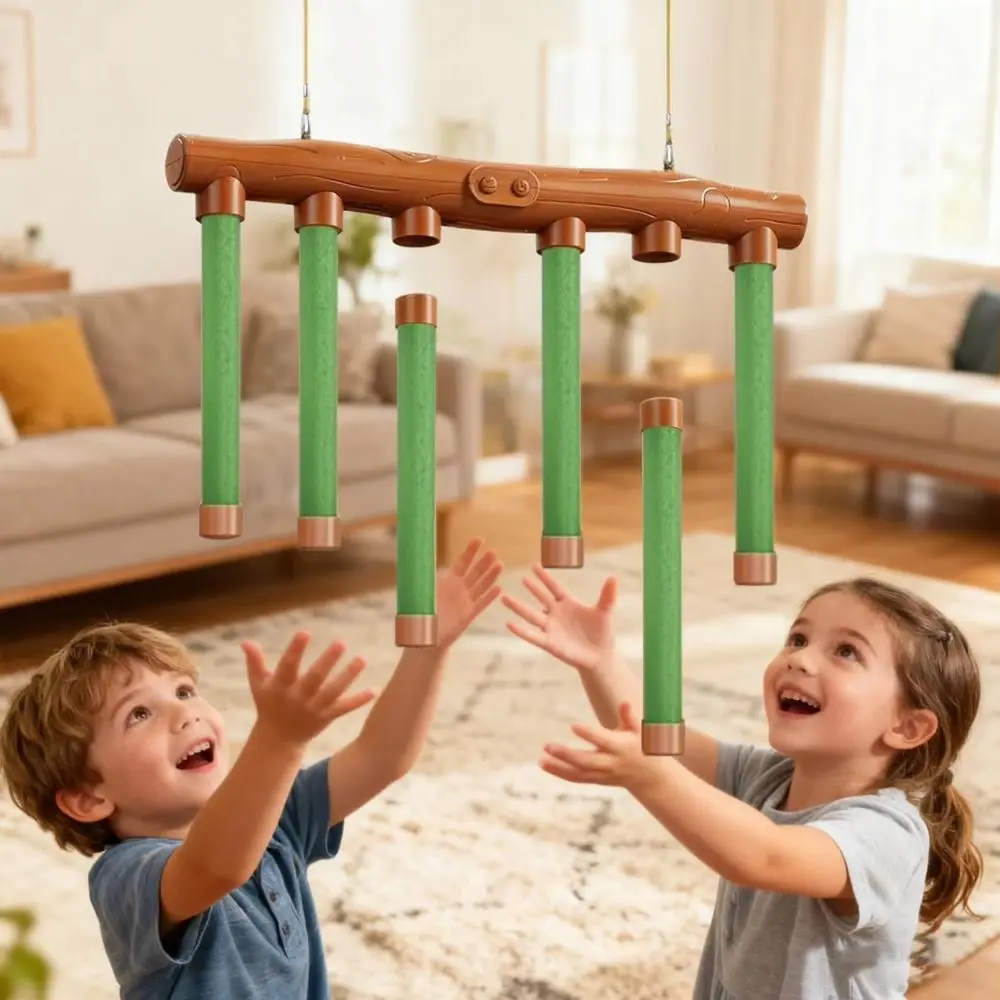Quick Reaction Challenge Falling Sticks Game Exercise Prop 2-Player Catching Sticks Sensory Parent-Child Adjustable