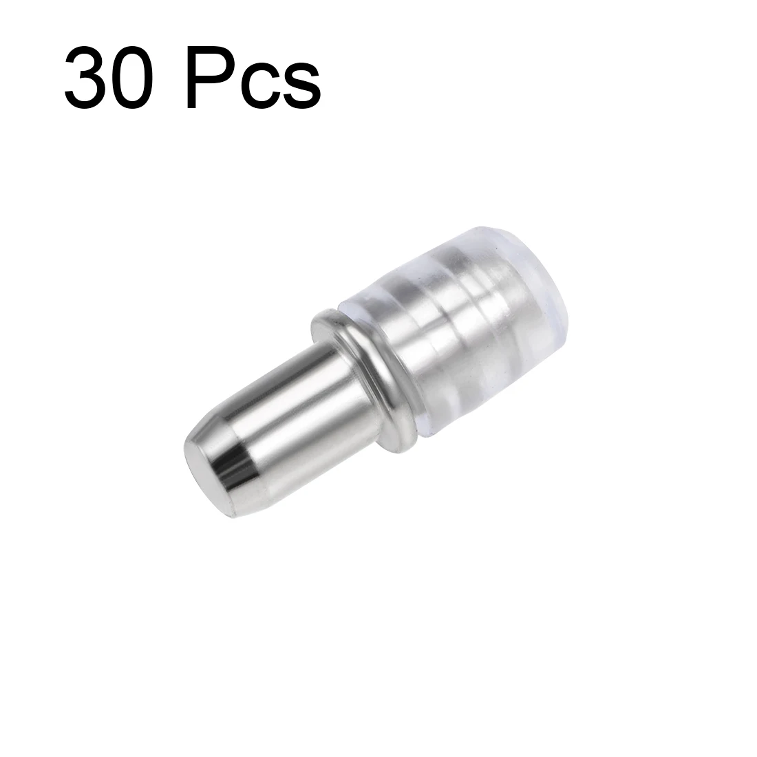 30 Pcs Shelf Bracket Pegs 5x16mm Stainless Steel Shelf Holder Support Pins for Cabinet Bookcase