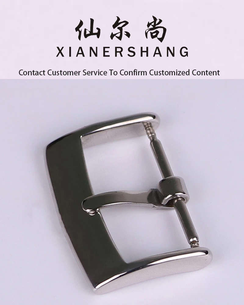 XIANERSHANG Men Custom R-olex Original Watch Clasp 12MM 14MM 16MM 18MM 20MM 316L Stainless Steel Pin Buckle Belt Needle Buckle