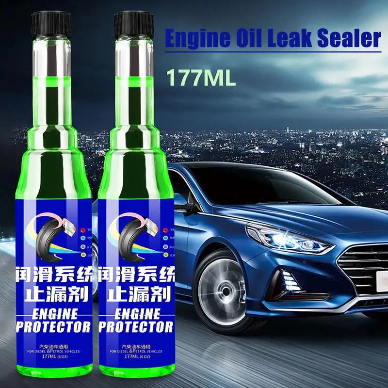 

Car Engine Oil Stop Leak Additive 177ml Engine Oil Burning Leak Repair Additive Seal Activator Leak Stop Agent Car Accessories