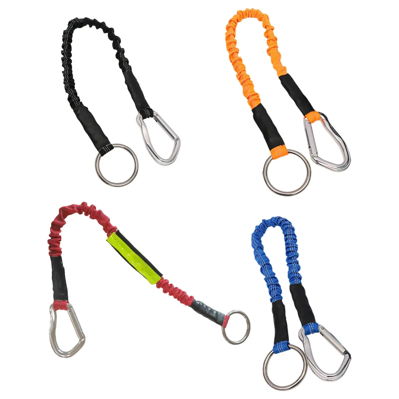 Outdoor Rafting Traction Rope Lanyard Tow Rope Gear Quick Release Device Elastic Rope for Emergency Adventure Camping Hiking