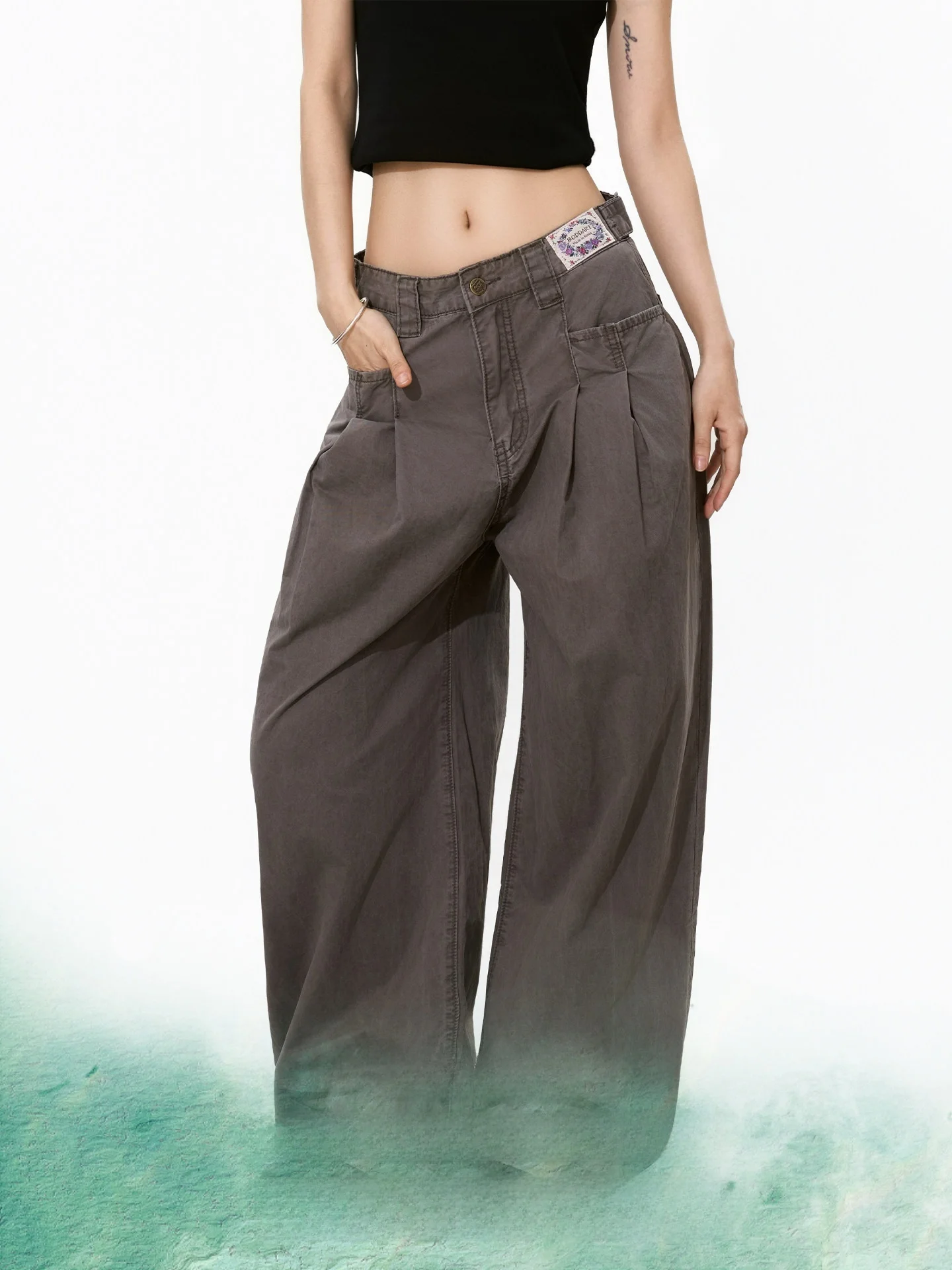 

S3T5 Original Thin Pure Cotton Wide Leg Work Pants Loose Fit Casual Trousers for Men And Women Summer New Design Sensation