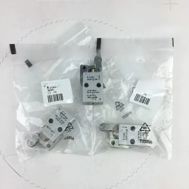 Lever Roller Valve Pneumatic Mechanical Valve V‑3‑M5 3626 L‑3‑M5 3628 R‑3‑M5 3629