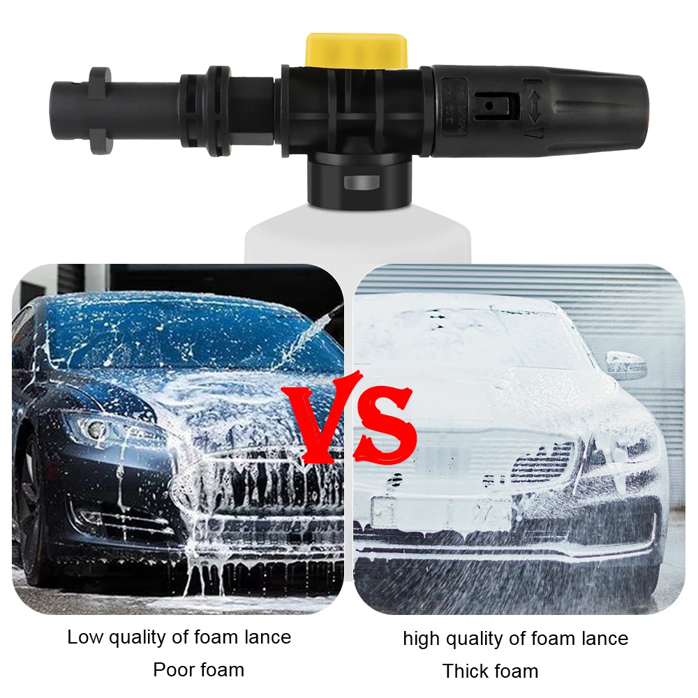 750ML Snow Foam Lance Car Soap Foam Generator High Pressure Washers Adjustable Sprayer Nozzle For Karcher K2 K3 K4 K5 K6