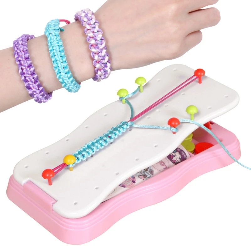 

Diy Cord Bracelet Jewelry Braiding Set Friendship Gift Box Set with Loom Cord Bracelet Jewelry Chain Bracelet Making