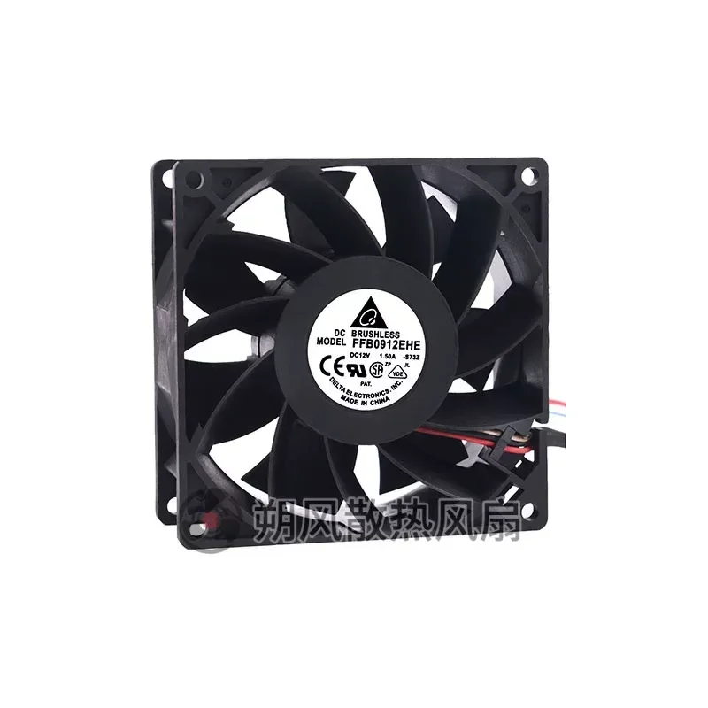 for Original Delta FFB0912EHE 12V 1.5A 9038 9CM PWM Temperature Control Speed Regulation High Performance Cooling Fan