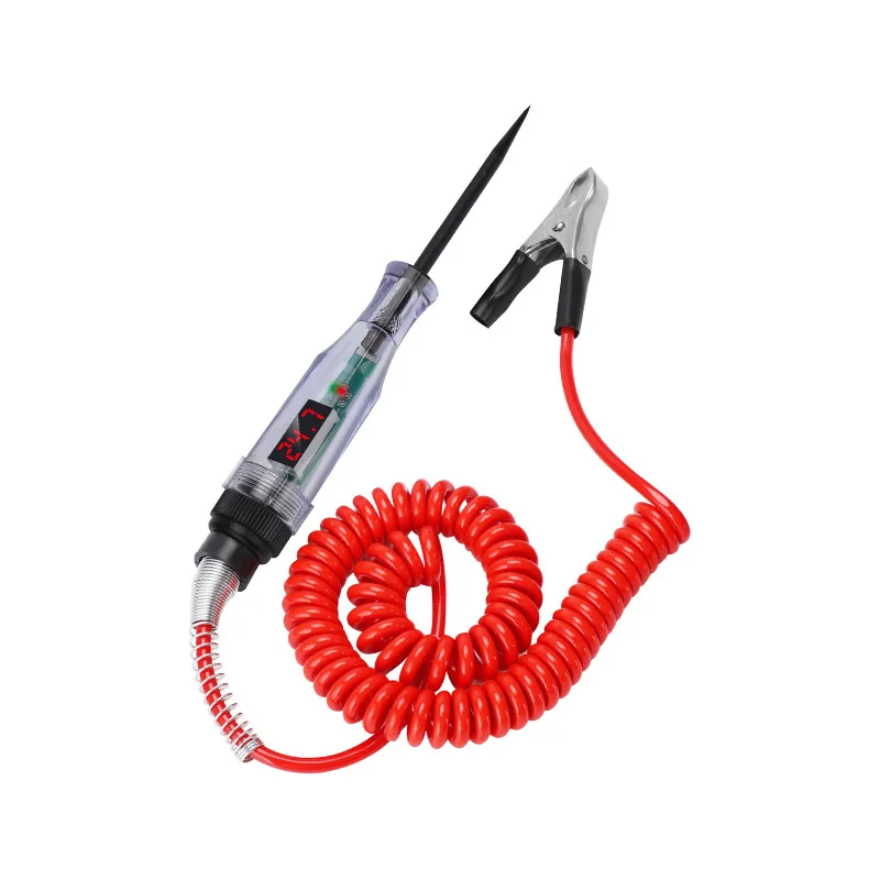 

Тестовый светильник автомобильный 3-48 В постоянного тока цифровой ЖК-дисплей тестер пружинных проводов автоматический тест непрерывности напряжения