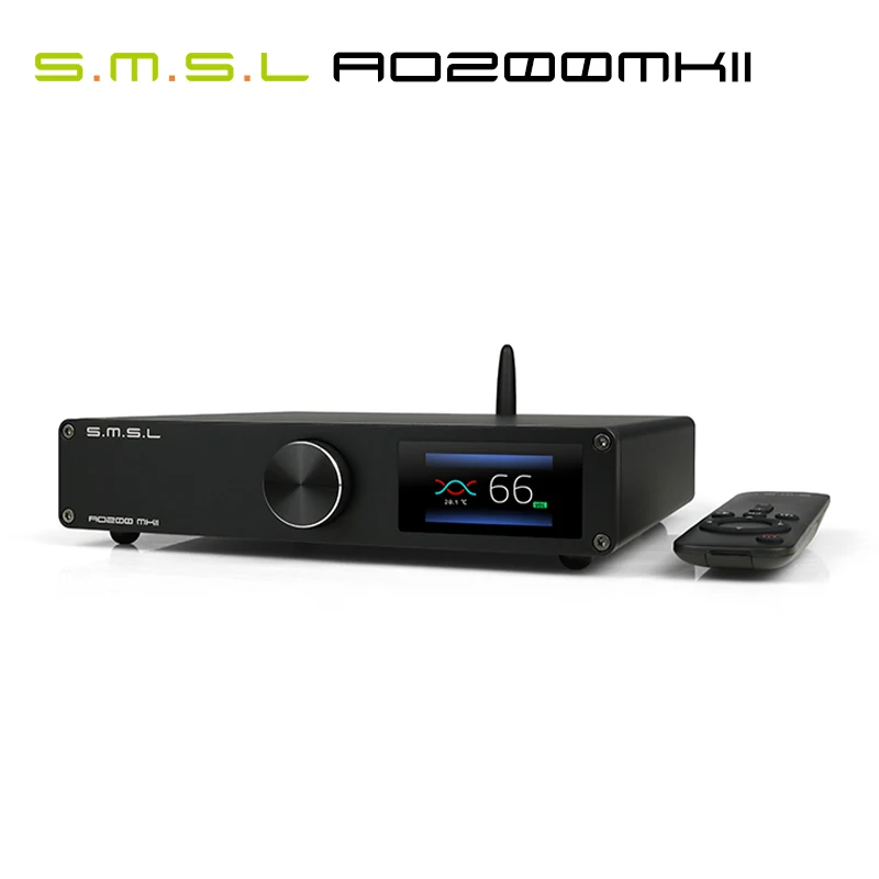 

SMSL AO200MKII Digital Power Amplifier 160W*2(4Ω) 85W*2(2Ω) BT5.0 with Remote Control