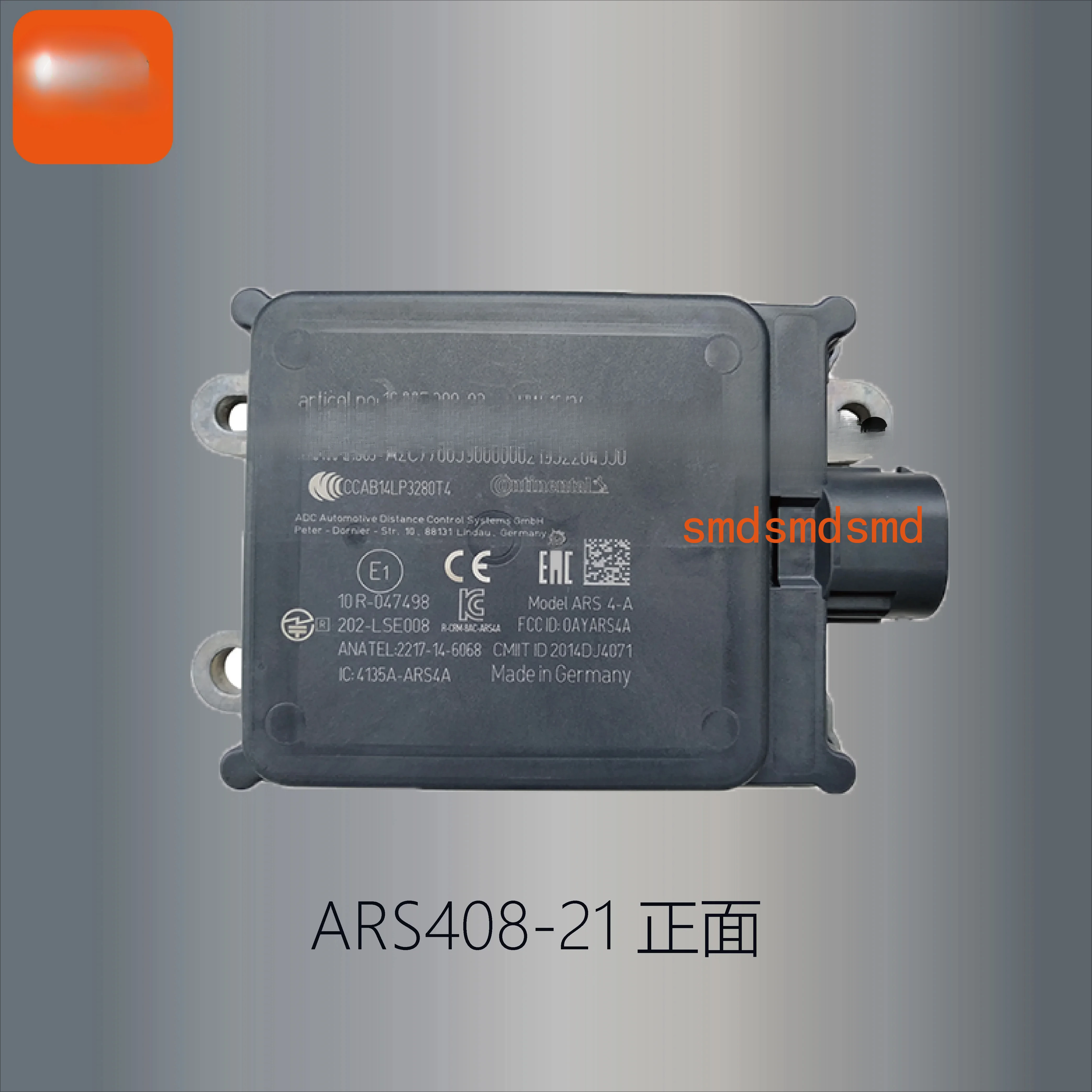 

ARS408-21SC3 Радар миллиметрового диапазона в Континентальной Германии Радар 77 ГГц ROS Test Demo Верхнее компьютерное программное обеспечение