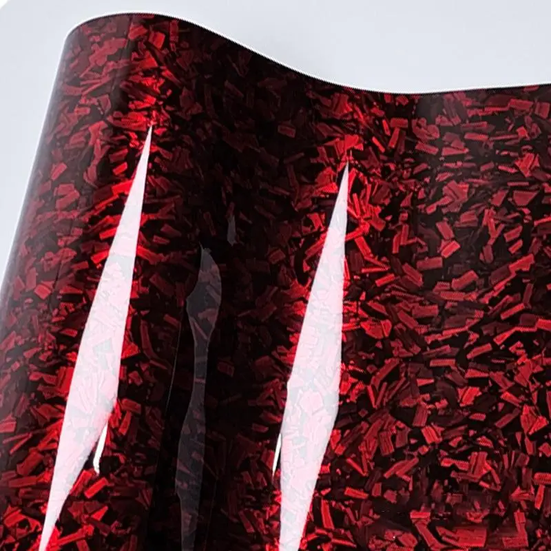 Color-Shifting Carbon Fiber Vinyl Wrap - Dynamic Reflective Film for Car Interior Accents & Full Body Customization view 3