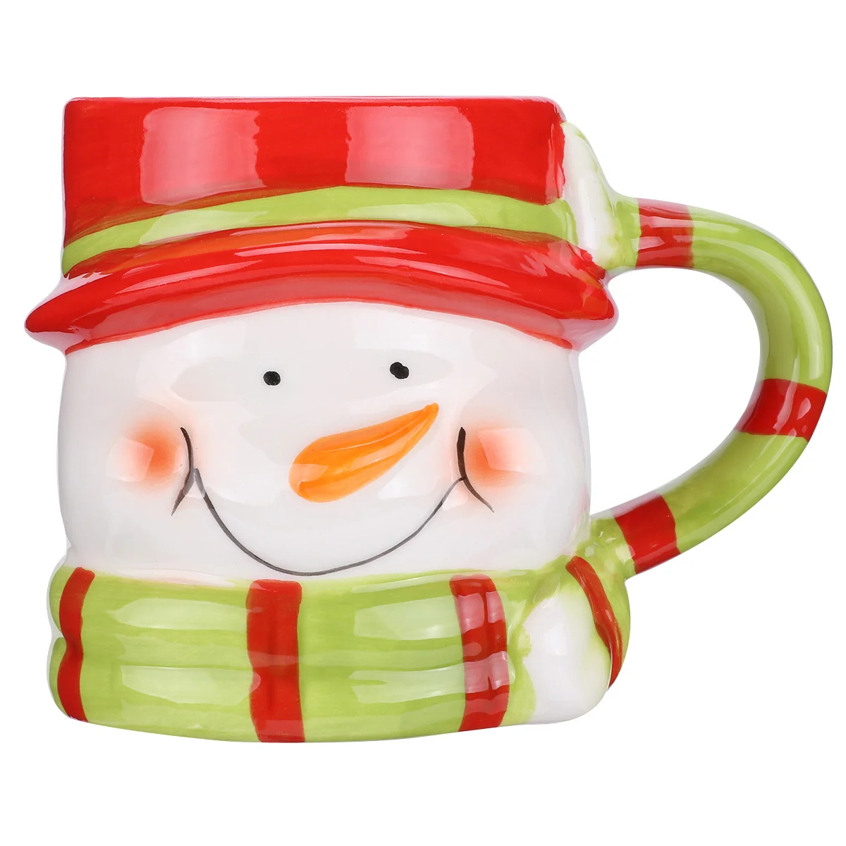 

Drinking Mug Cup Ceramic Christmas Milk Water Coffee Breakfast Snowman Cups for