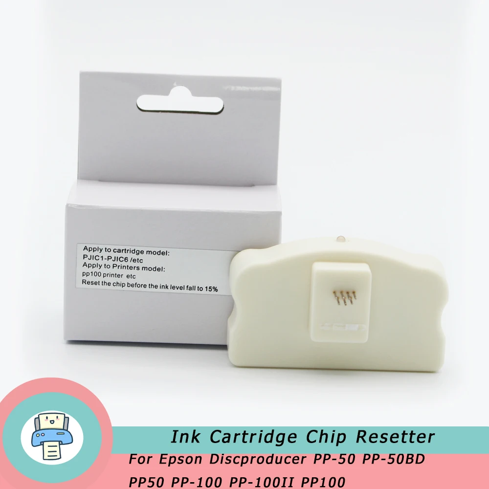 Imagem -02 - Tinta Cartucho Chip Resetter para Epson Chip para Epson Discmaker Pp50 Pp-50bd Pp50 Pp100 Pp-100ii Pp100 Pjic1-pjic6