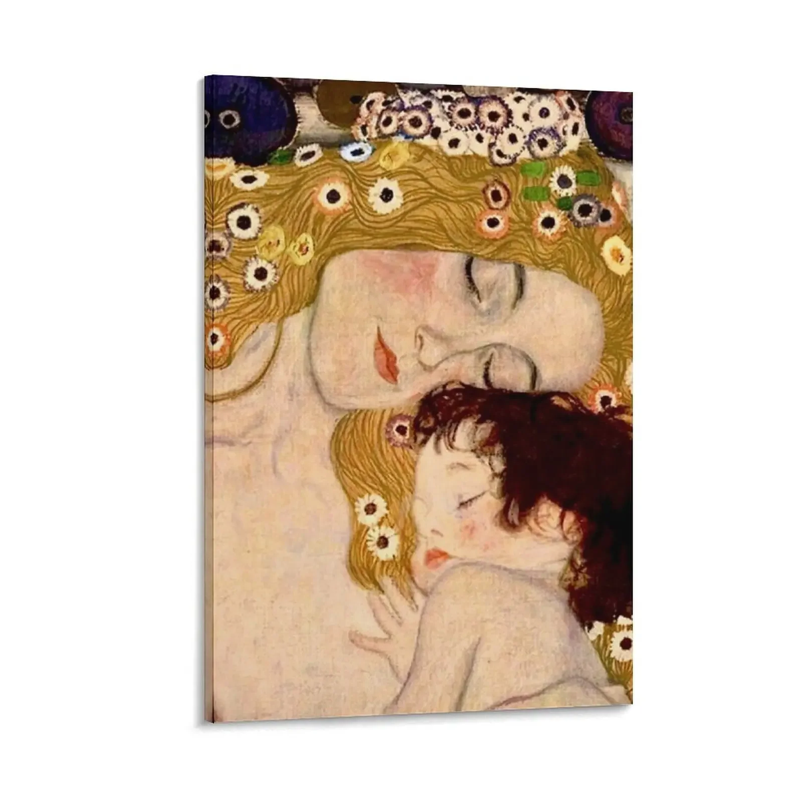 

“Mother and Child” by Gustav Klimt (1906) Canvas Painting home decor interior Decorative painting for bedroom