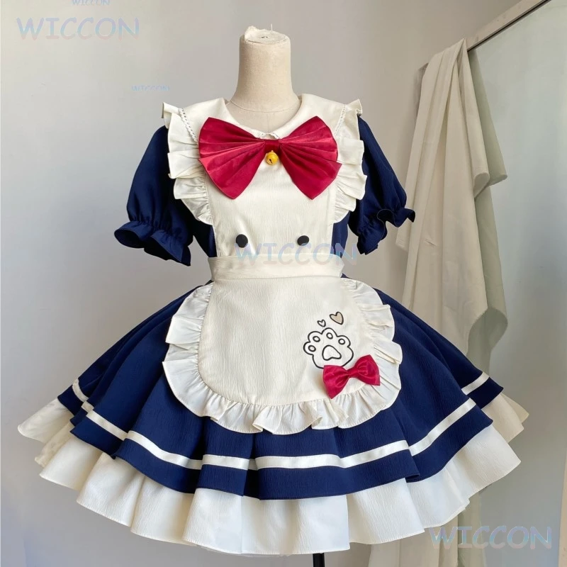 

‌‌‌‌‌‌‌‌‌‌‌‌‌‌‌‌‌‌‌‌‌‌‌‌‌‌‌‌‌‌‌Maid Lolita OP Dress With Apron Short Sweet Drint Girls Cosplay Outfit Anime Style Maid Dress‌‌