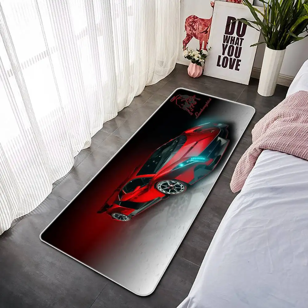 Entrance Doormat Bath Mats Non-slip Mat Entrance Of House Custom L-Lamborghinies Carpet Kitchen Foot Mat Rug Carpets