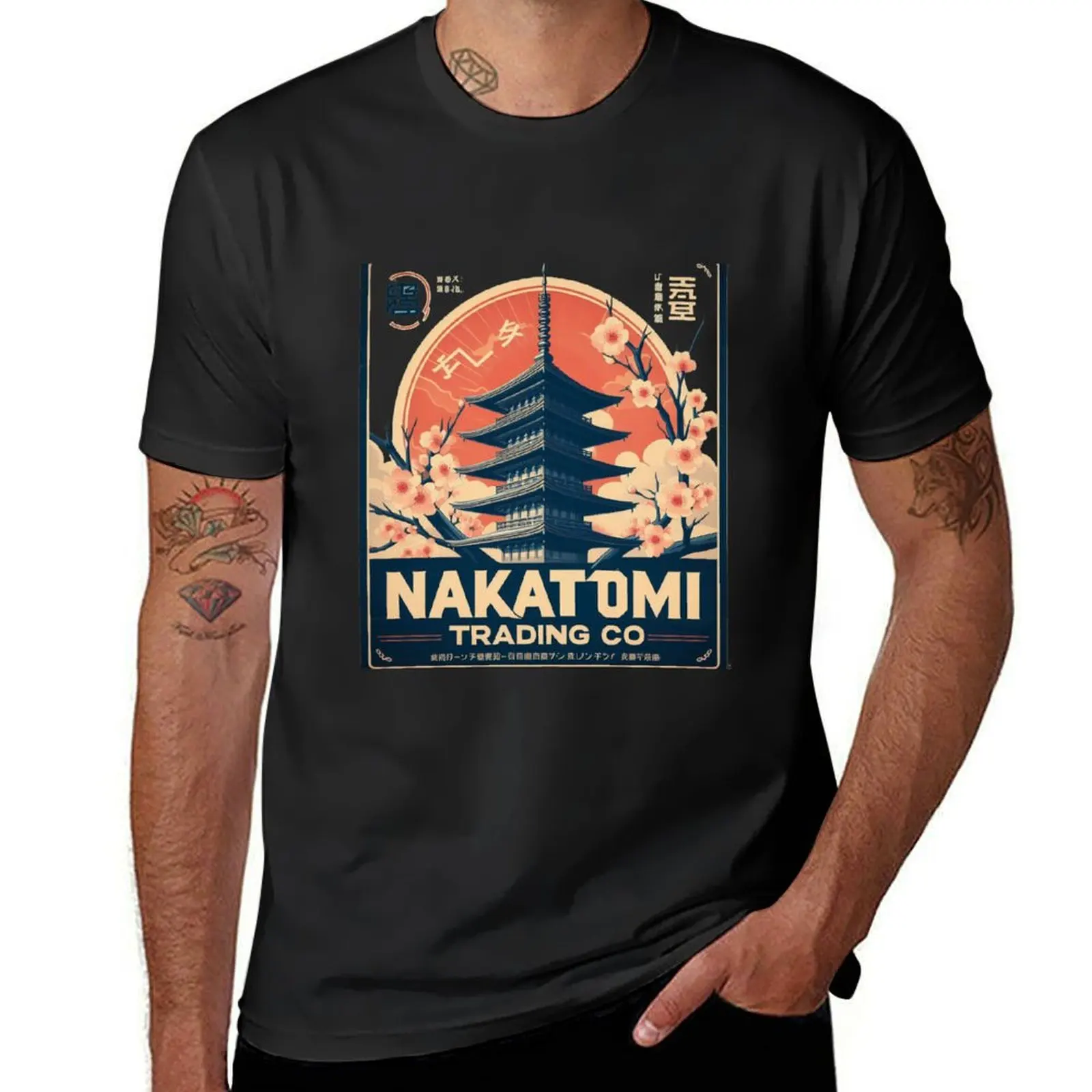 

Nakatomi: Tower T-Shirt plus size tops quick-drying mens clothing