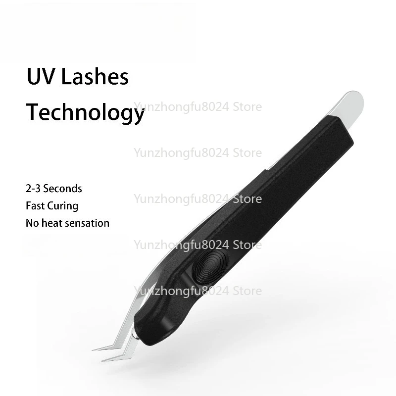 

A Eyelashs Tweezers with Led Light Uv Eyelash Extensions Light Lamp Uv Lash Extension Glue Light on Tweezers
