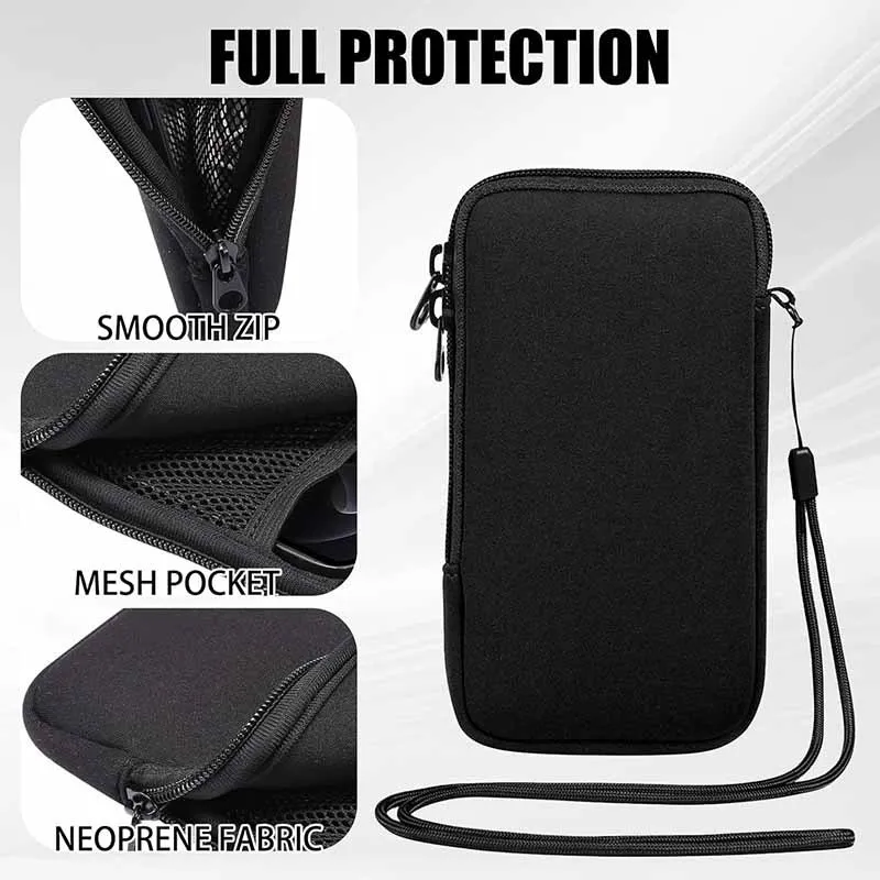 Sac étanche pour téléphone Portable pour femmes et hommes, Mini sac de rangement à bandoulière, sac à main à fermeture éclair, sac de voyage Portable anti-poussière décontracté pour l'extérieur