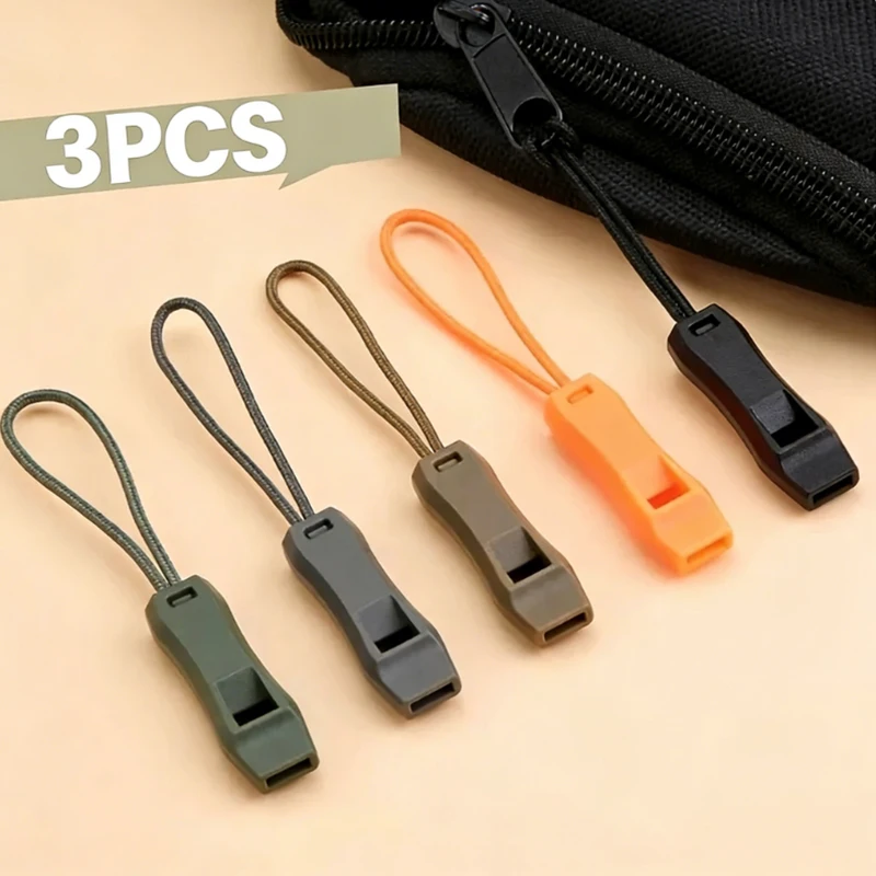 

Набор из 3 свистков для выживания на природе: для кемпинга, походов, спасения, экстренных ситуаций, дайвинга, футбола, баскетбола, с защитой от потери и клипсой