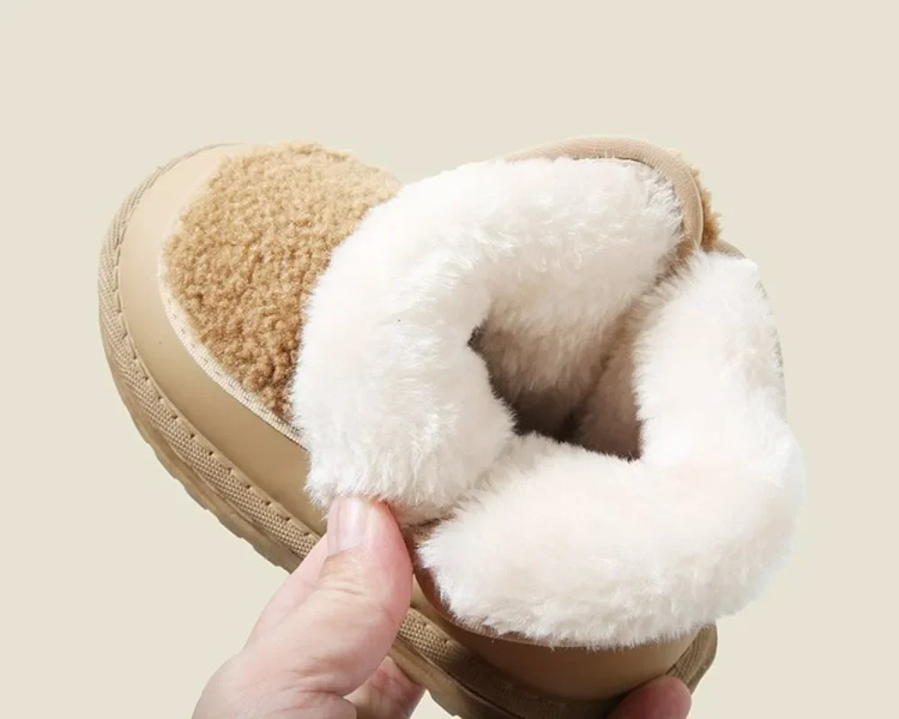 2024 New Fashion Children Casual Shoes Girls Boys Cotton Snow Boots Warm Kids Boots Boy Winter Cotton Shoes Sneakers