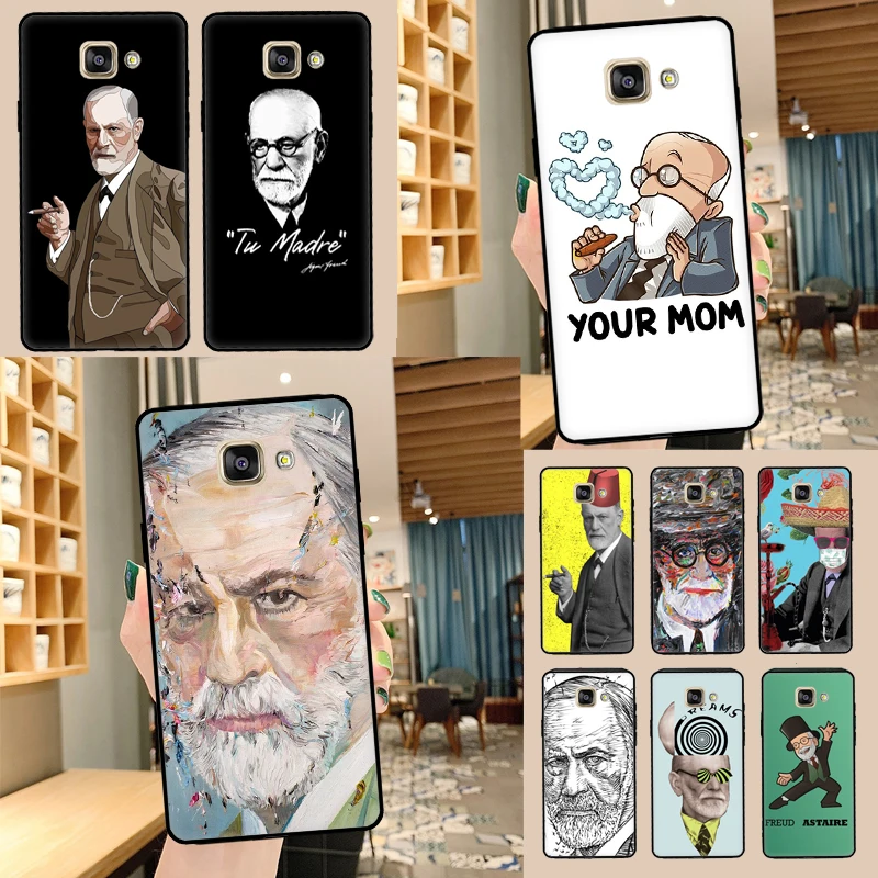 Sigmund Freud founder of psychoanalysis Cover For Samsung Galaxy J4 J6 Plus A6 A8 A9 J8 2018 A3 A5 J3 J5 J7 2016 2017 Phone Case