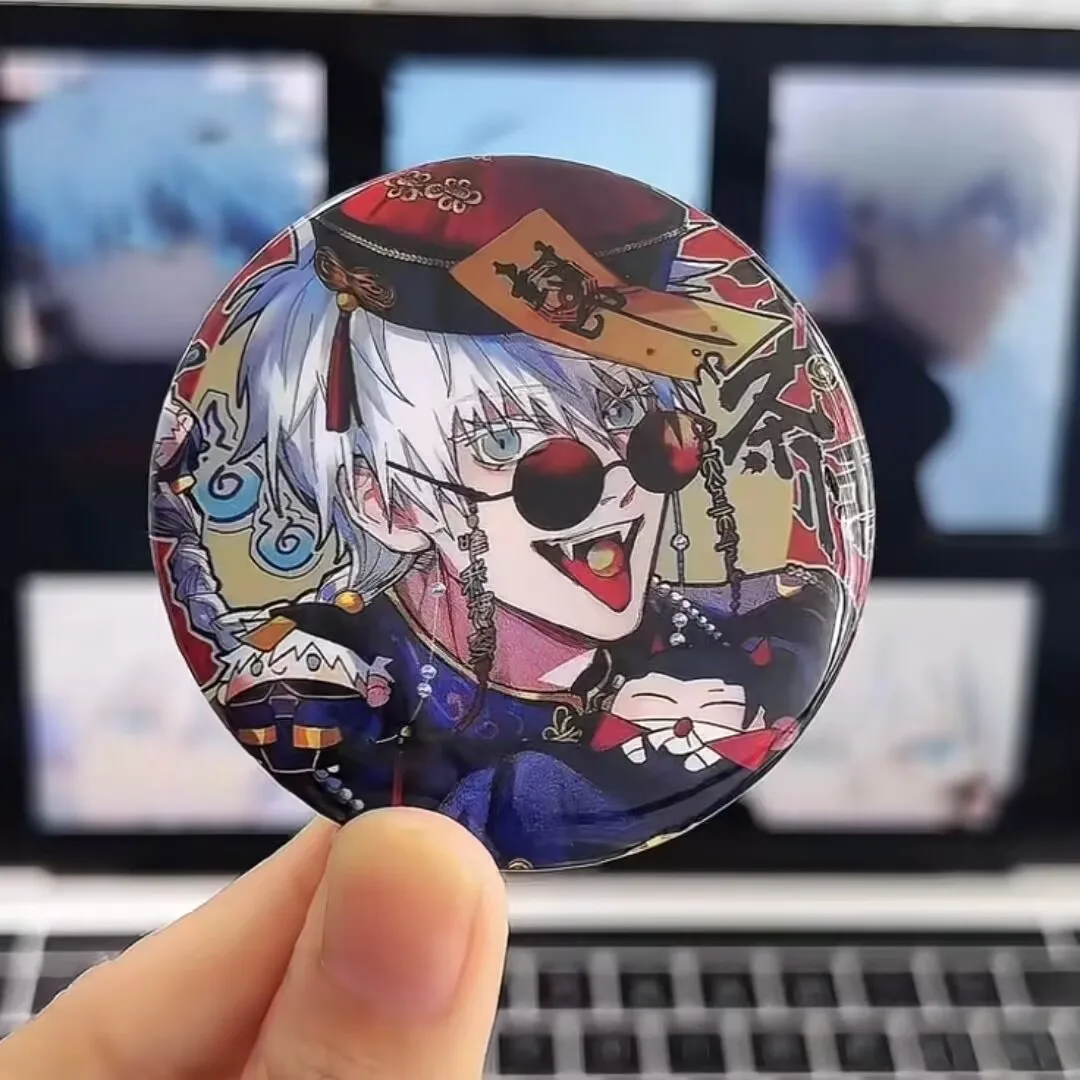 『呪術廻戦』ハロウィンシリーズ ファンメイドグッズ「五条悟・夏樹夏樹」反射アニメダブルフラッシュバッジ Gu Zi