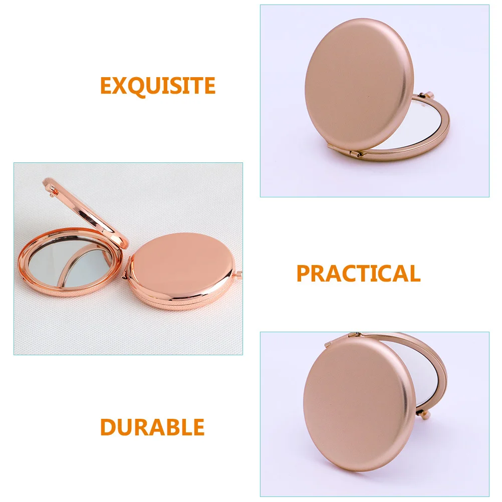 미니 거울 휴대용 거울 매끄럽고 부드럽고 편안한 한 손으로 잡기 좋은 정교한 제작 연마된 컴팩트하고 세련된 디자인