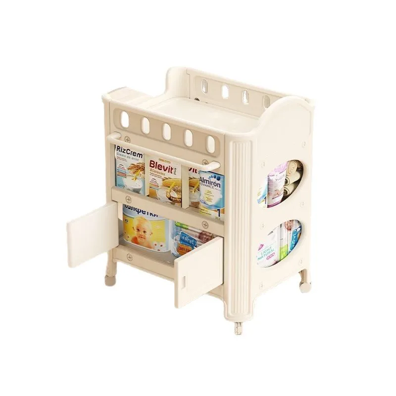 طاولة الحفاضات طاولة العناية بالطفل طاولة تغيير الطفل حديث الولادة لمسة التدليك