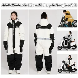 Maillot de pêche en peluche épaissie pour l'extérieur, jambe fendue, ski trempé, vélo, une pièce, chaud, hiver