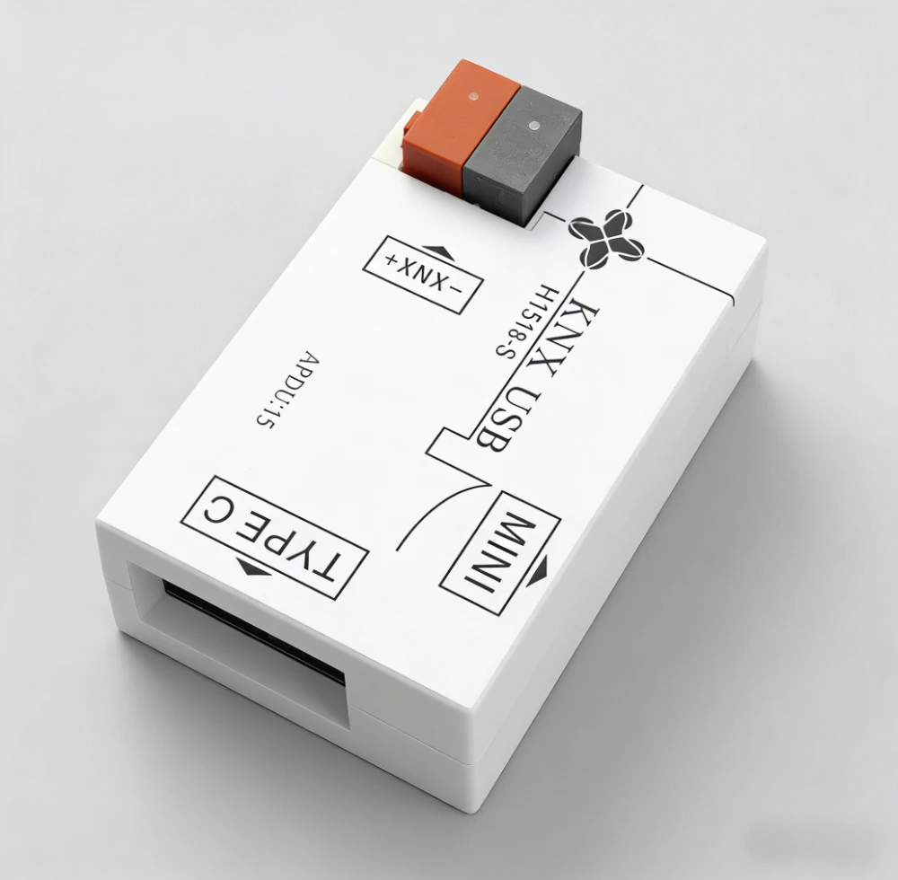 KNX USB interface KNX downloader has two types of USB ports: Type C and micro USB