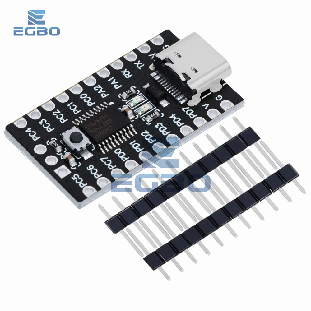 لوحة تطوير CH32V003 EGBO ، نظام الحد الأدنى ، لوحة أساسية ، CH32V003F4P6 ، وحدة تحكم ميكروكونترولر ، 1-10