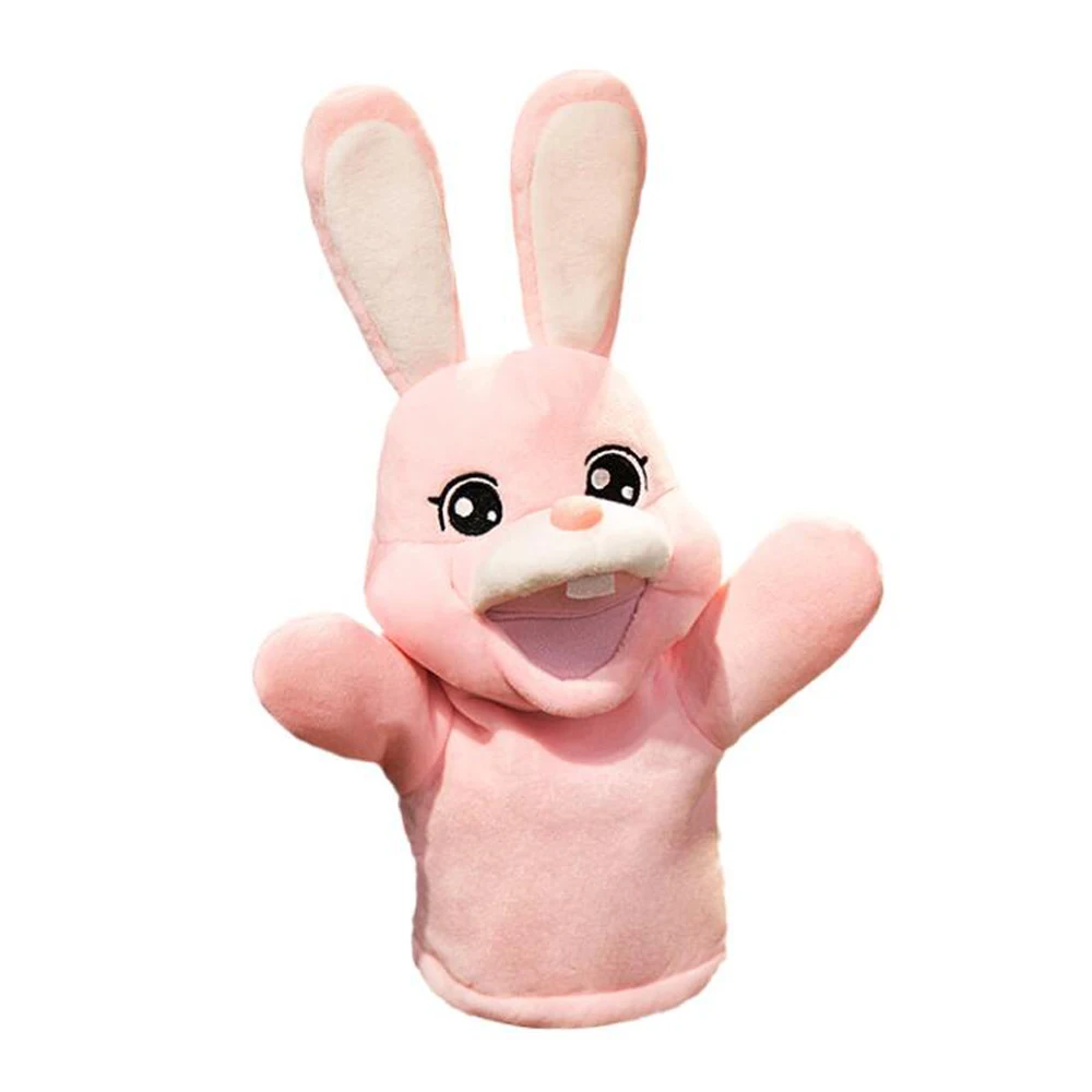 Open Mouth Rabbit Plush Hand Puppet Stuffed Toy