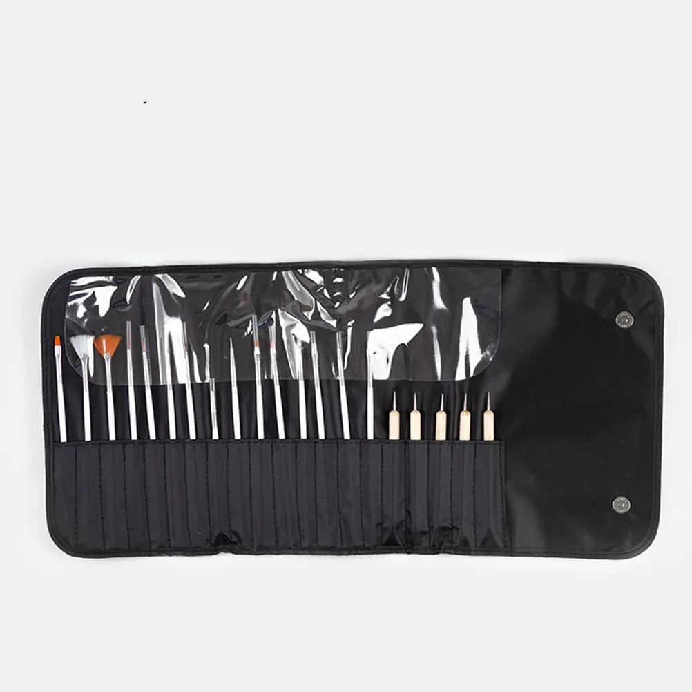 

1Set Nail Art Brush Pen Set Professional Nail Painting Tools Manicure Kit for Fine Line Drawing Uv Gel Flower Drill Colored Pens