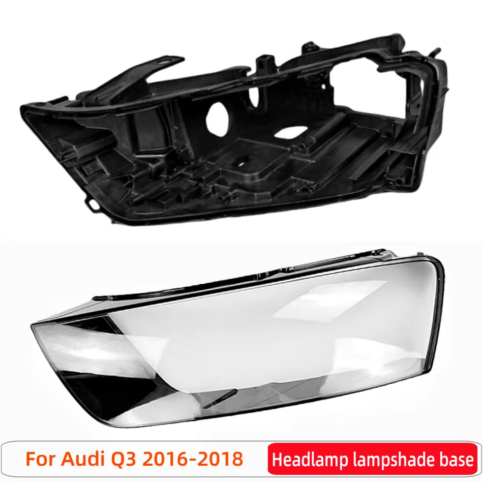 アウディq3-2016-2017-2018用-自動車アクセサリー-カーベース-ヘッドランプシェル-カーリアベース-カーヘッドライトカバー
