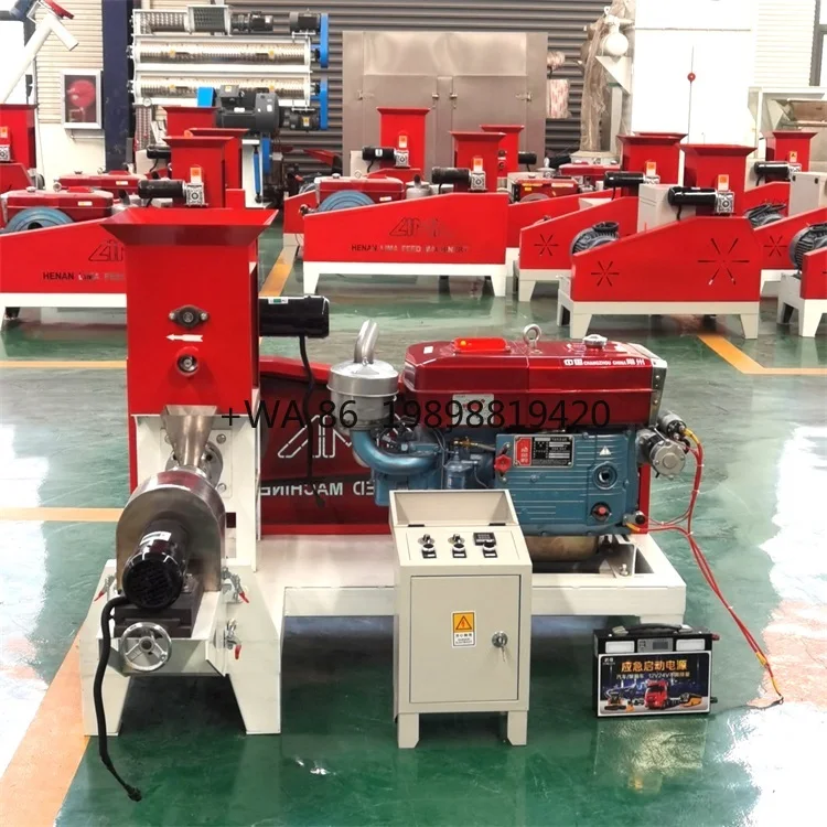 Small Floating Fish Feed Machine Fish Food Extruder Pellet Making Machine Nigeria LIMA Shrimp Pet Feed Machinery