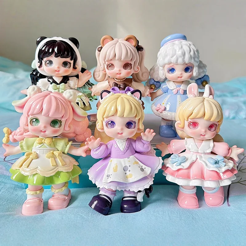 

New Original Forest Tea Party Series Cute Collectible Figures Cake Toppers Trendy Table Decor Dolls Gift For Collectors