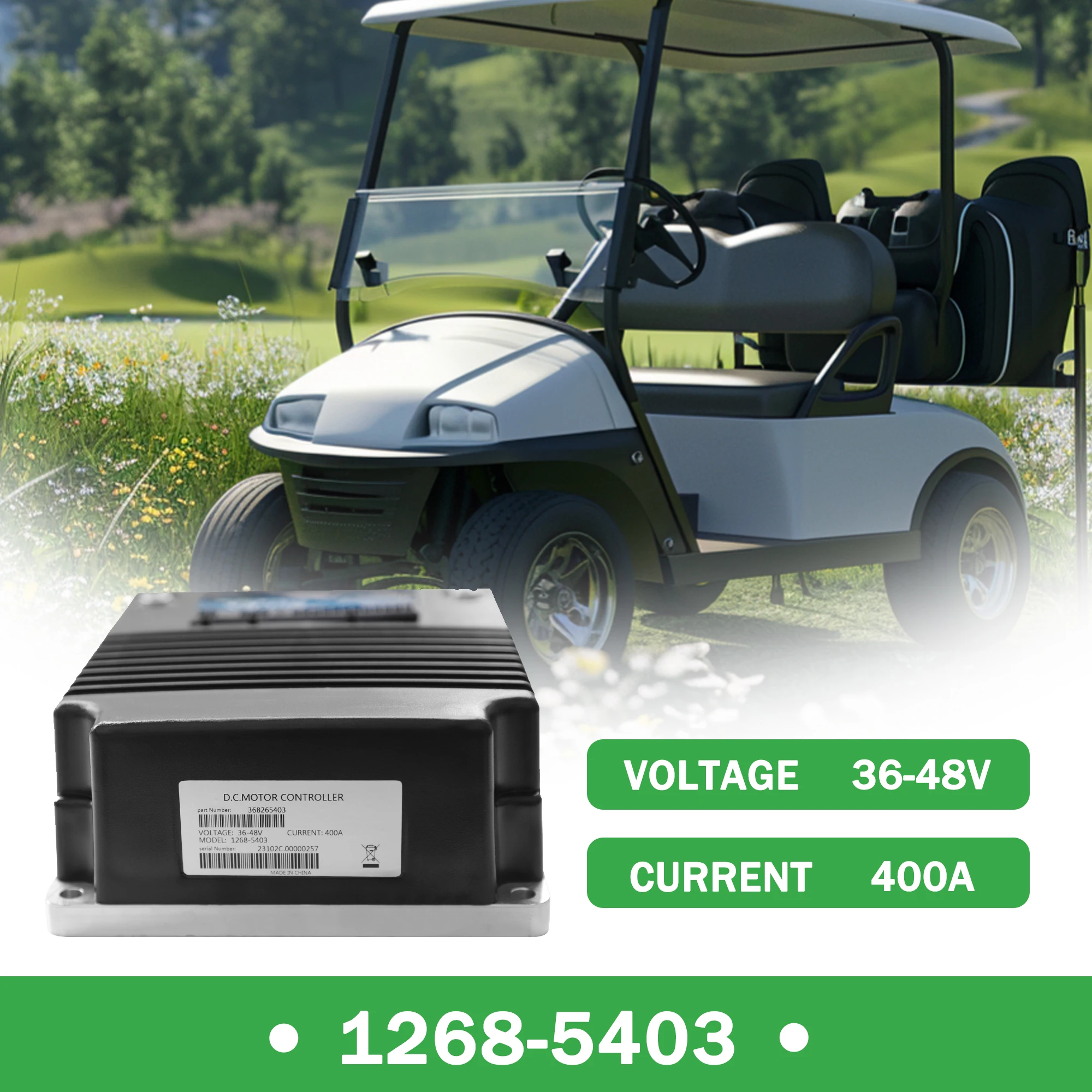 New 48V 400A 1268-5403 0-5K Motor Controller for Curtis EZGO Club Car Yamaha 1999-UP Golf Carts