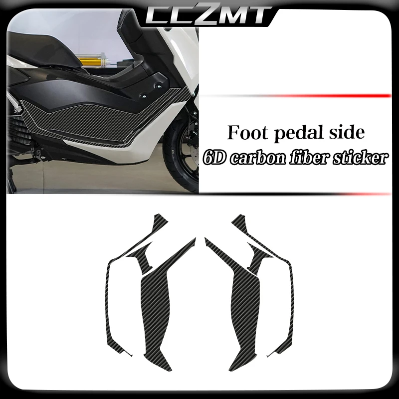 Für Yamaha NMAX 155 NMAX 155 nmax 155 2025 6D Carbon Faser Schutz Aufkleber Kraftstofftank Aufkleber modifizierte Teile Film Zubehör