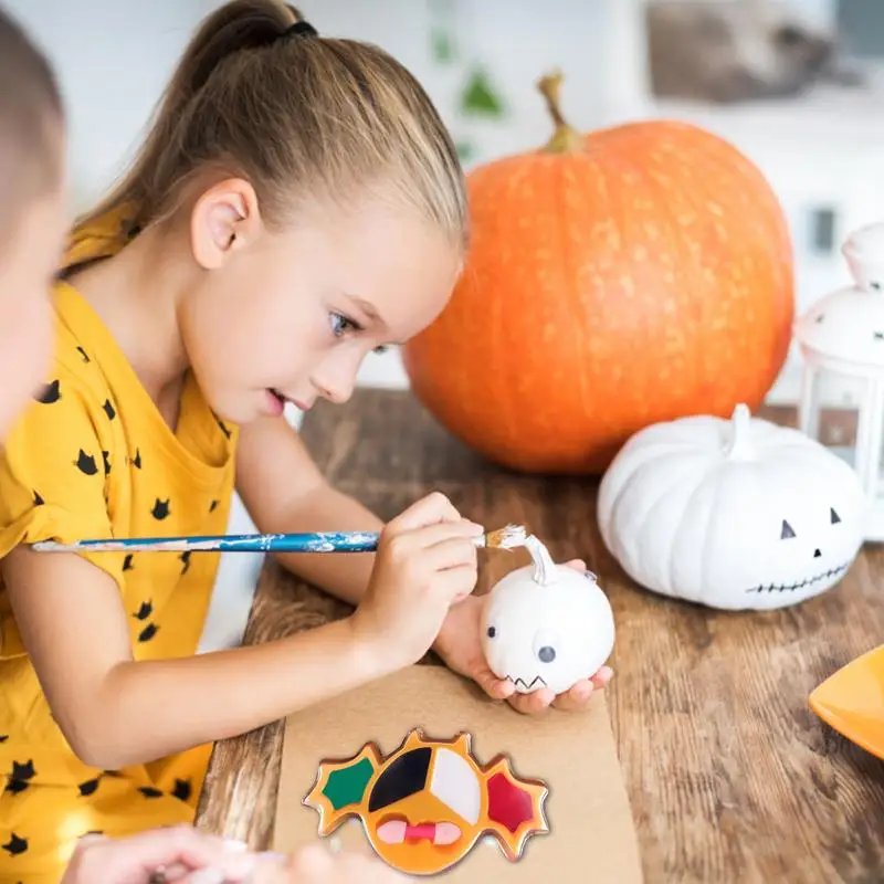 Kit de maquillaje de Halloween, juguetes de vestir lavables, seguro e inofensivo, accesorios de Halloween, juego de maquillaje, producto único para niños